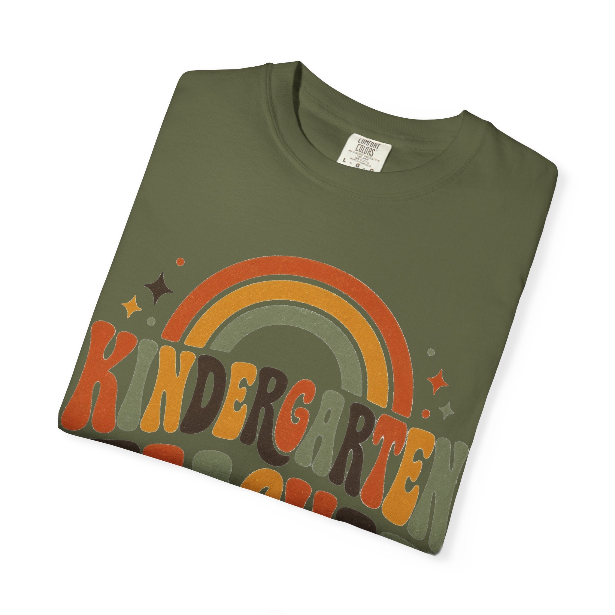 Kindergarten Teacher Shirt | Retro Comfort Colors Tee