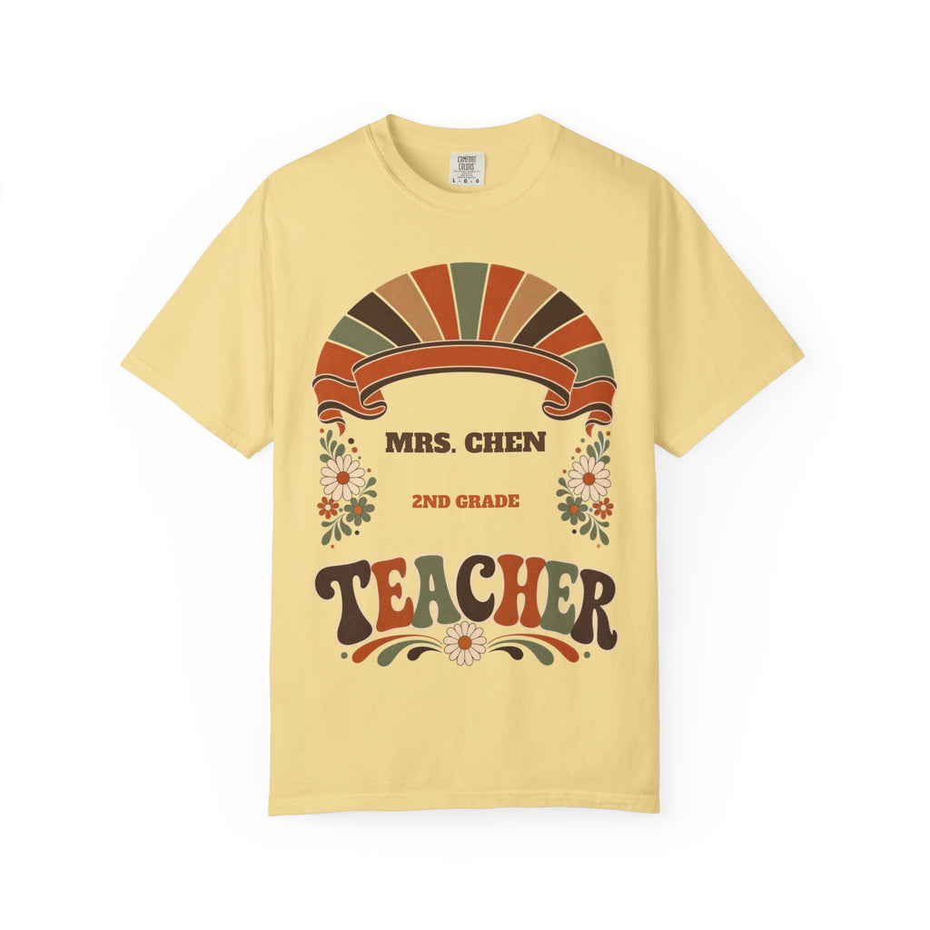 Personalized Teacher Shirt with Name | Retro Comfort Colors Tee