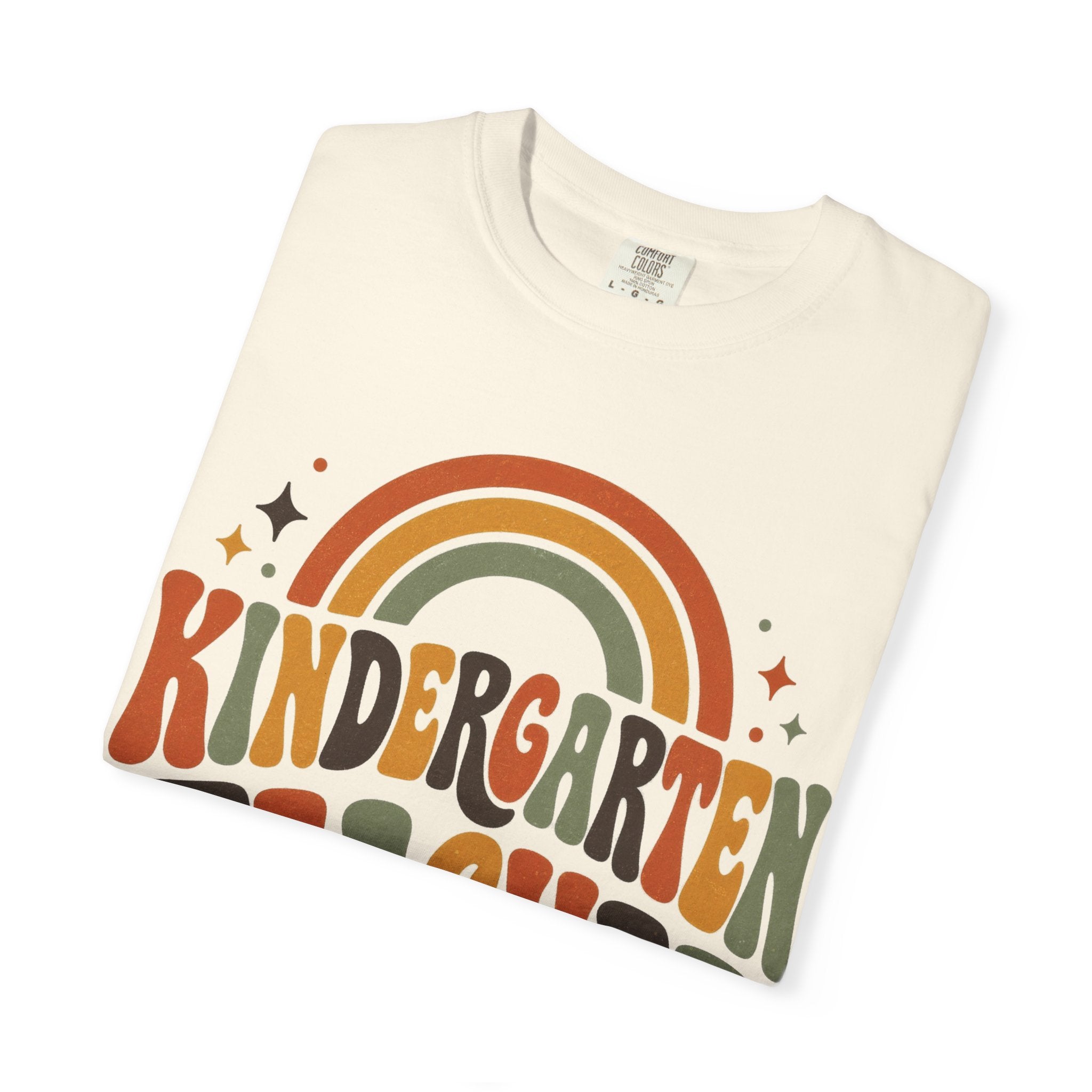 Kindergarten Teacher Shirt | Retro Comfort Colors Tee