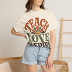 Teach Love Inspire Retro Teacher Shirt | Comfort Colors Tee