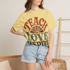 Teach Love Inspire Retro Teacher Shirt | Comfort Colors Tee