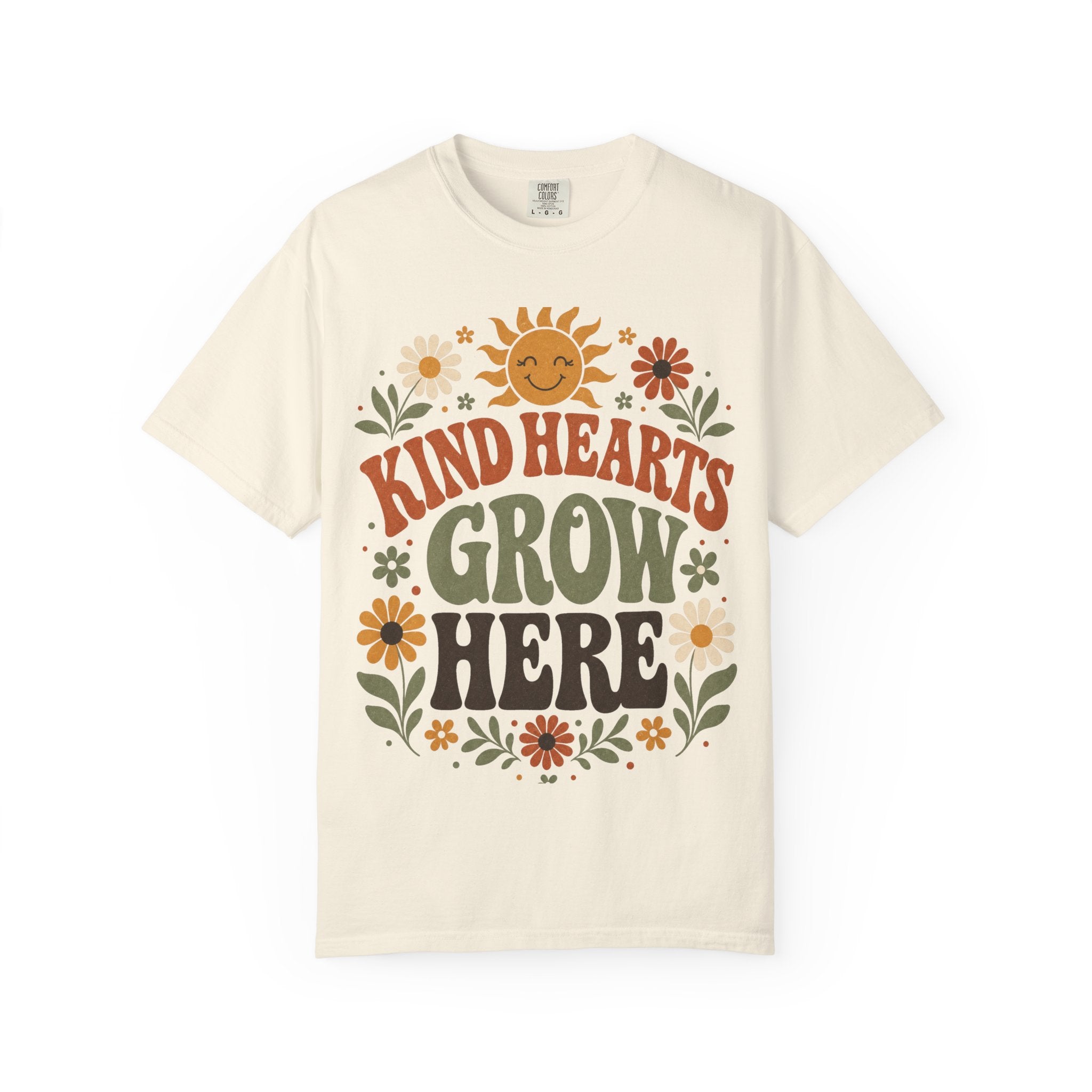 Cute Teacher Shirt Kind Hearts Grow Here | Comfort Colors Tee