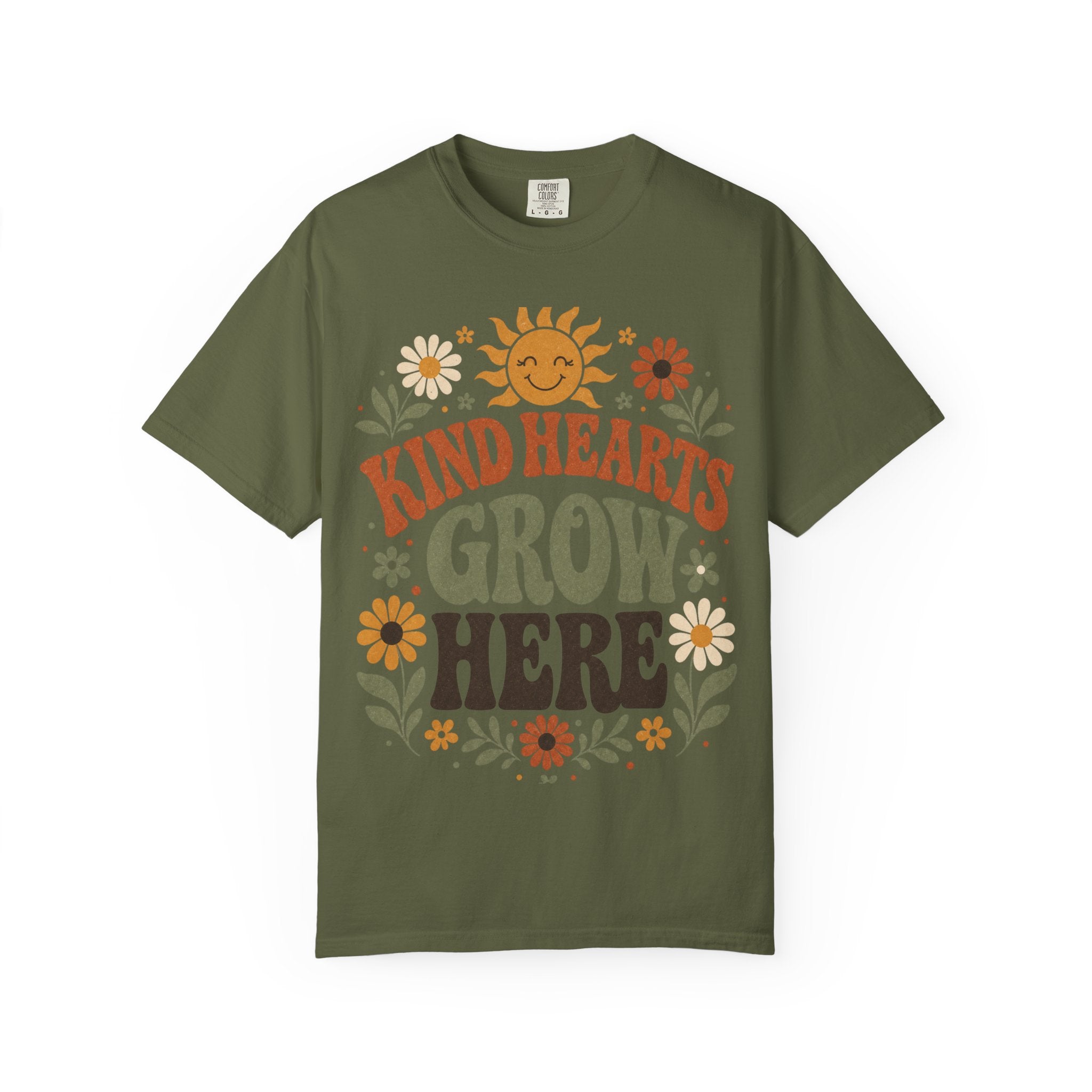 Cute Teacher Shirt Kind Hearts Grow Here | Comfort Colors Tee