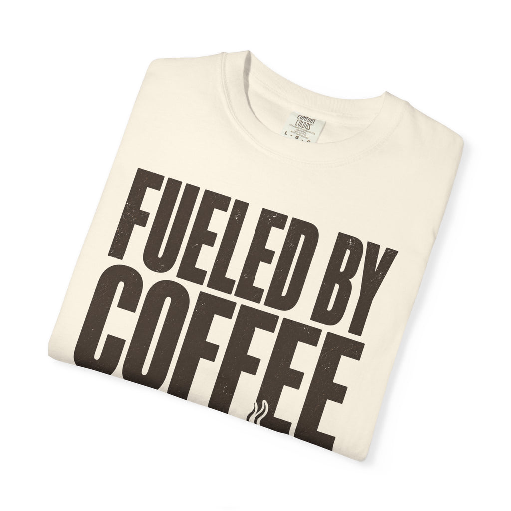 Fueled By Coffee And Chaos Funny Teacher Shirt | Comfort Colors Tee