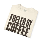 Fueled By Coffee And Chaos Funny Teacher Shirt | Comfort Colors Tee