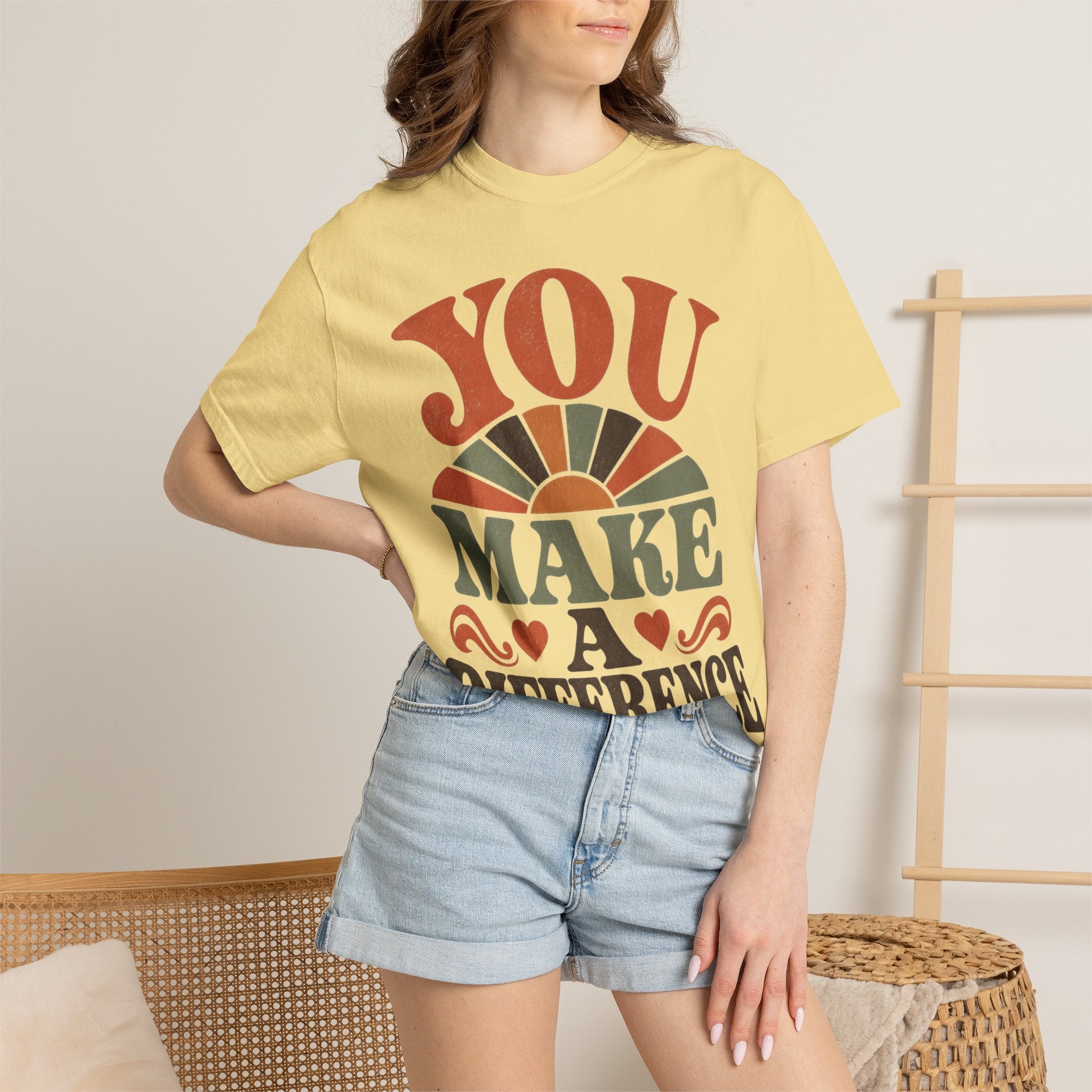 Teacher Appreciation Shirt You Make A Difference | Comfort Colors Tee