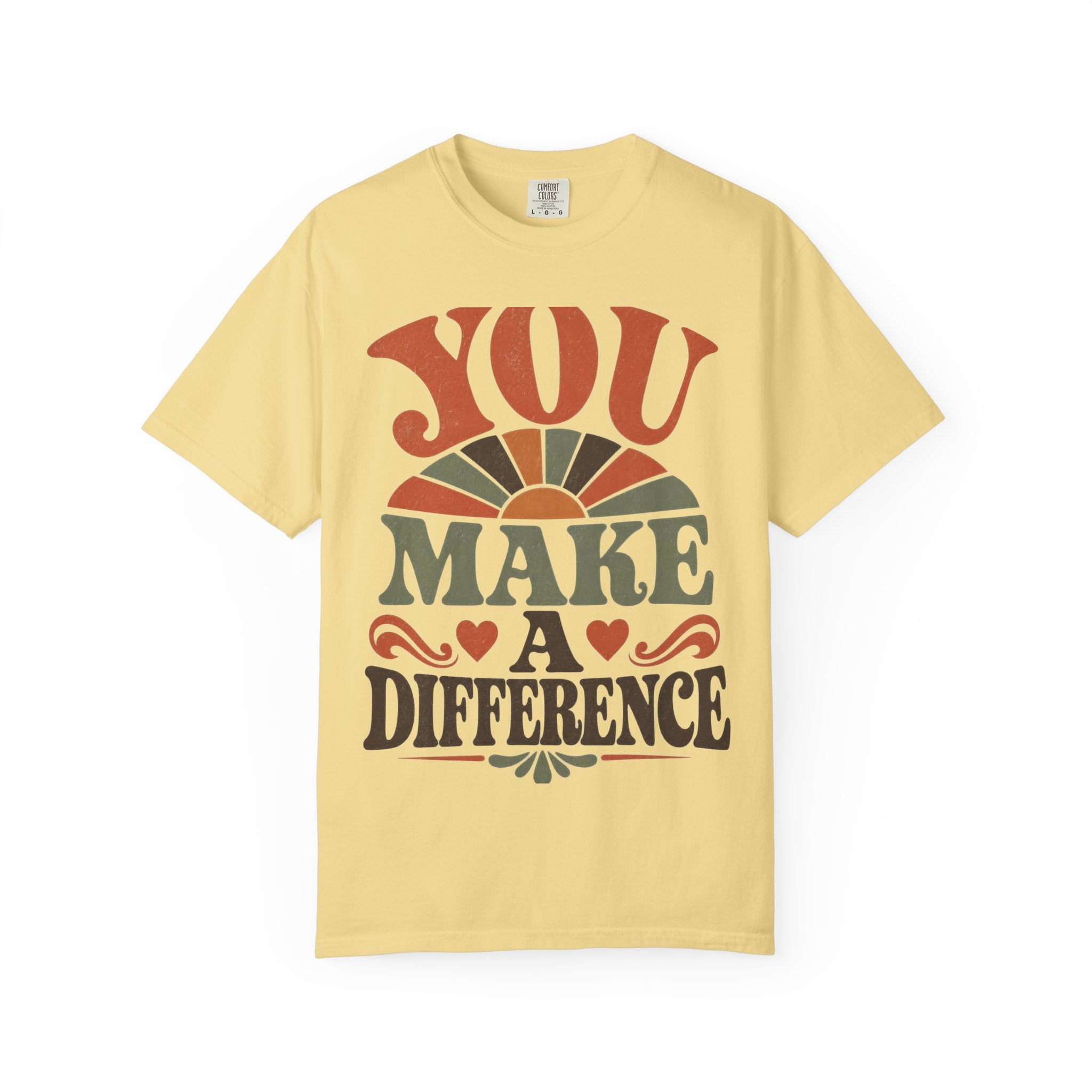 Teacher Appreciation Shirt You Make A Difference | Comfort Colors Tee