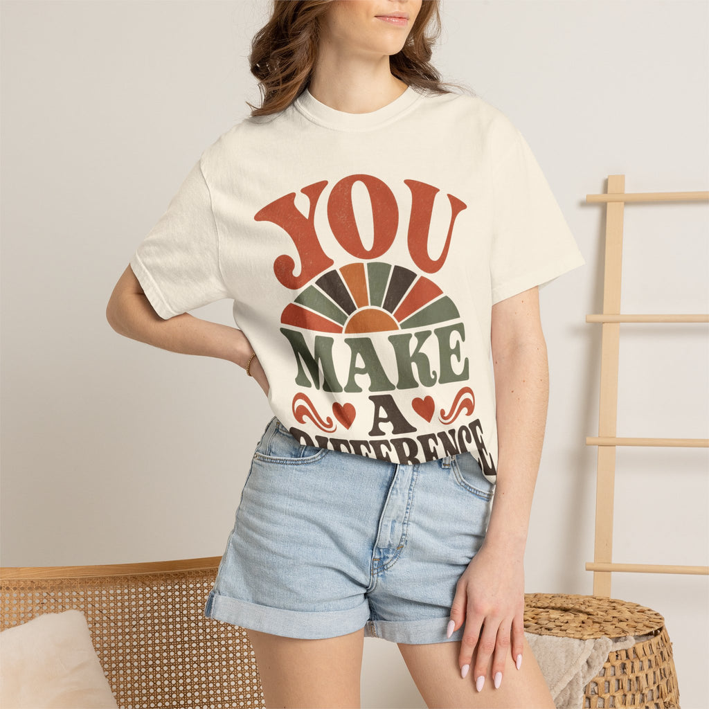 Teacher Appreciation Shirt You Make A Difference | Comfort Colors Tee